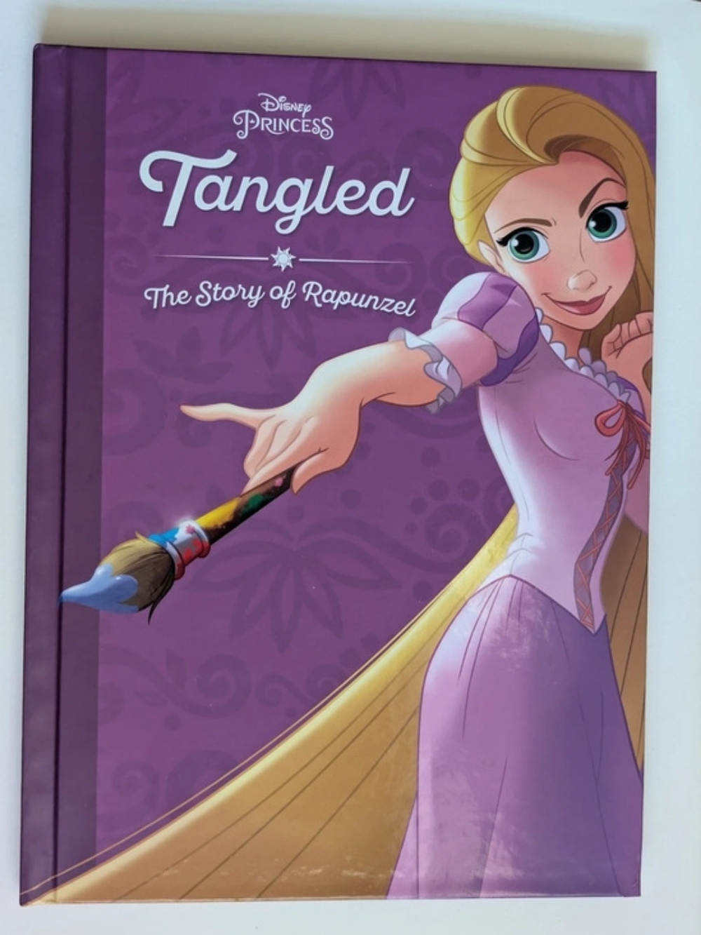 Disney Tangled: The Story of Rapunzel Princess Book Purple Like New